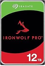 IronWolf Pro 12 TB NAS Internal Hard Drive HDD – 3.5 Inch SATA 6 Gb/s 7200 RPM 256 MB Cache for RAID Network Attached Storage, Data Recovery Rescue Service (ST12000NE0007)