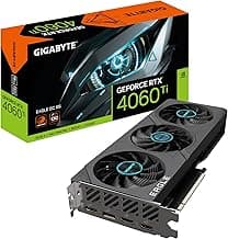 GeForce RTX 4060 Ti Eagle OC 8G Graphics Card, 3X WINDFORCE Fans, 8GB 128-bit GDDR6, GV-N406TEAGLE OC-8GD Video Card