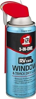 3-IN-ONE RVcare Window & Track Dry Lube with SMART STRAW SPRAYS 2 WAYS, 10 OZ
