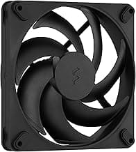 Fractal Design Momentum 14 - Silent PC Case Fan - 140 mm - Liquid Crystal Polymer LCP Blades - FDB Fluid Dynamic Bearing - PWM Control - Cooling Performance - Powerful Airflow – Black