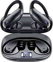 Ear Buds Wireless Earbuds Bluetooth 5.3 Sport Headphone with 80Hrs Playtime,Running Wireless Earphones IPX7 Waterproof Earbuds,Lightweight 7.8g,Noise Cancelling Mic Bluetooth Headphones-Black