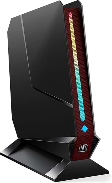 TOPGRO T1-MAX Mini Gaming PC,13th Gen i9-13900HX丨Geforce RTX4070 8G GDDR6,32GB DDR5, 1TB PCIe4.0 SSD, Gaming AI PC,RGB Lighting,HDMI2.0/DP2.0/WiFi 6E/BT 5.3/Win11 Pro High-Performance Desktop Computer