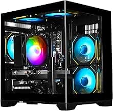 Gaming PC Ryzen 5 5500, GeForce RTX 3050 8GB, 16GB DDR4 3200MHz RAM, 512GB SSD, Prebuilt Desktop Computer for Gaming & Productivity