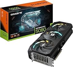 GIGABYTE GeForce RTX 5080 Gaming OC 16G Graphics Card, WINDFORCE Cooling System, 16GB 256-bit GDDR7, GV-N5080GAMING OC-16GD Video Card