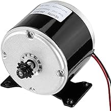 Vevitts Small Brushed Permanent Magnet Electric Motor for E Scooter Drive Speed Control 24V 350W 3000RPM