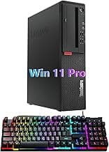 Lenovo ThinkCentre M710S SFF PC Desktop, Win 11 Pro, Intel 6100 3.7GHz, 8GB DDR4 RAM, 256GB SSD, Keyboard & Mouse, WiFi (Renewed)