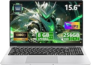 15.6" Laptop Computer DDR4 8GB RAM 256GB SSD,traditional laptop computers with N4000 (Up to 2.60 GH) 15.6 Inch FHD Display 1920*1080,Lightweight Lap top-For Students/Commuters/Business Professionals