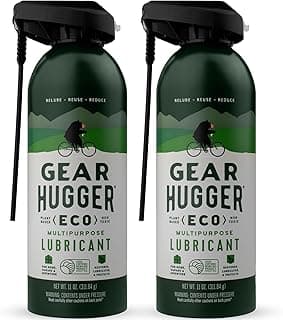 Gear Hugger Multipurpose Lubricant - Eco-Friendly (11 oz, Pack of 2), Rust Remover - Garage Door Lubricant Spray, Door Hinge Lubricant & Lock Lubricant - Plant-Based, No Petroleum, No PTFE