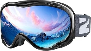 ZIONOR Lagopus B1 Ski Goggles OTG Anti fog Snow Goggles UV Protection Snowboard Goggles for Men Women Adult Youth