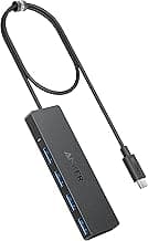 Anker USB C Hub 4 Ports, Multiple USB 3.0 Hub with 5Gbps Data Transfer, Extender for Type C Port Laptop, PC, Desktop and More (2 ft USB-C Connector, Charging Not Supported)