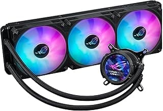 ASUS ROG Strix LC III 360 ARGB LCD All-in-one CPU Liquid Cooler - Intel® LGA 1700, 1200, 115X - AMD Socket AM4, AM5 – with 2.1" IPS LCD, Asetek’s New Gen7 v2 Pump, and Premium ROG ARGB Fans
