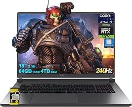 ASUS ROG Strix G18 G815 Gaming AI Laptop 18" 2560x1600 240Hz (100% DCI-P3) Intel 24-core Ultra 9 275HX 64GB RAM 4TB SSD GeForce RTX 5070 (Up to 798 AI Tops) RGB Backlit Win11Pro ICP Hub/