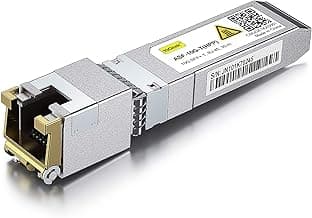 10Gtek 10GBase-T SFP+ to RJ-45 Transceiver, 10Gbe Copper Ethernet Module for HPP, HP Aruba, TP-Link TL-SM5310-T and More, RJ-45 SFP+ CAT.6a, up to 30-Meter