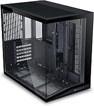 LIAN LI O11D MINI V2 | Compact ATX Mid-Tower Airflow Computer Case | Panoramic View | Fully Ventilated Airflow | Adjustable I/O | Pillar-Less | Cable Management | Black (O11DMIV2X)