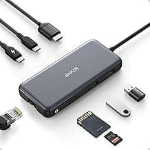 Anker USB C Hub with Ethernet, 8-in-1 Multiport Ethernet Adapter with 4K 60Hz HDMI Port, 85W Power Delivery, 10Gbps USB C and 2 A Data Ports, microSD SD Card Reader, for MacBook Pro/XPS/iPad and More