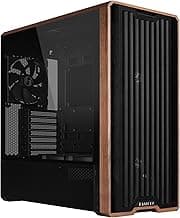 Lian Li LANCOOL 217 Genuine Walnut Wood Computer Case, Mid-Tower ATX PC Case with 5 Pre-Installed PWM Fans 2x170mm, 2x120mm & 1x140mm, Flexible PSU & Cable Installation - Black (LAN217X)