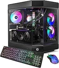 Y60 Black Gaming PC Computer Desktop Y60BI9N4704 (Intel Core i9 14900KF, NVIDIA GeForce RTX 4070 12GB, 32GB DDR5 RGB 5600MHz (16x2), 2TB NVMe, WiFi Ready, Windows 11 Home Advanced)