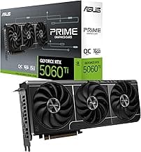The SFF-Ready Prime GeForce RTX™ 5060 Ti 16GB GDDR7 OC Edition Graphics Card (PCIe® 5.0, 16GB GDDR7, HDMI®/DP 2.1, 2.5-Slot, Axial-tech Fans, Dual BIOS)