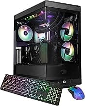 iBUYPOWER Y40 PRO Black Gaming PC Desktop Computer AMD Ryzen 9 7900X CPU, NVIDIA GeForce RTX 5070Ti 16GB GPU, 32GB DDR5 RGB 5200MHz RAM, 2TB NVMe SSD, Windows 11 Home, Keyboard, Mouse - Y40BA9N57T01