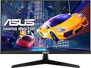 ASUS 24 inch 120Hz Gaming Office Computer Monitor (VY249HGR) - 1080p(Full HD), IPS, 120Hz, 1ms, Adaptive Sync, Eye Care Plus, Blue Light Filter, Flicker Free, SmoothMotion, DisplayWidget, 3yr warranty