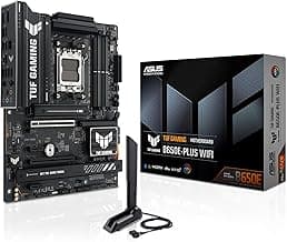 ASUS TUF Gaming B650E-PLUS WiFi AMD B650 ATX Motherboard, 12+2+1 80A DrMOS Power Stages, DDR5, PCIe 5.0 Ready, 3X M.2, Wi-Fi 6E, 2.5Gb LAN, DisplayPort, HDMI™, USB Type-C, BIOS Flashback, Aura Sync