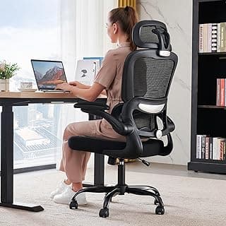 TRALT Office Chair Ergonomic Desk Chair, 330 LBS Home Mesh Office Desk Chairs with Wheels, Comfortable Gaming Chairs (Black)