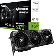 TUF GeForce RTX™ 5070 Ti 16GB GDDR7 OC Edition Graphics Card, NVIDIA, Desktop (PCIe® 5.0, HDMI®/DP 2.1, 3.125-Slot, Military-Grade Components, Protective PCB Coating, Axial-tech Fans)