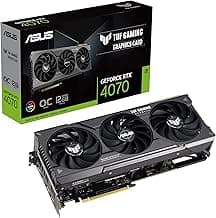 ASUS TUF Gaming NVIDIA GeForce RTX™ 4070 OC Edition Gaming Graphics Card (PCIe 4.0, 12GB GDDR6X, HDMI 2.1, DisplayPort 1.4a)