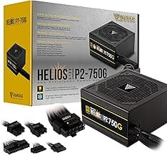 GAMDIAS PCIe 5.1 & ATX3.1 Gold 750W Power Supply for GeForce RTX 5000/4000/3000 Series, 750W Fully Modular ATX 80 Plus Gold Computer PSU for Gaming PC Desktops, Low-Noise Fan, Helios P2-750G