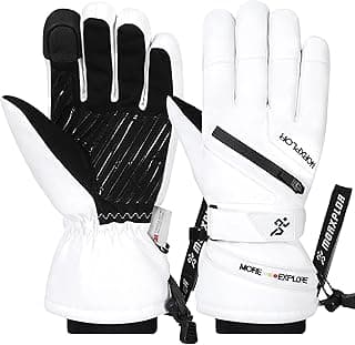 Winter Ski Snow Gloves Men Women,Windproof Touchscreen Snowboard 3M Thinsulate Insulated Warm Winter Snowmobile Gloves