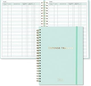 S&O Budget Expense Tracker Notebook - Monthly bill organizer to Stay Organized - Financial Spending Planner - Finance Budgeting Book - 200 Pages Ledger and Binder to Manager Your Money, 8.4” x 11.2”