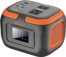 Portable Power Station 120W, Power Bank with AC Outlet, Portable Generator 97.6Wh External Battery Power Pack with USB C Input for Camping Home Van Life Adventure Backup