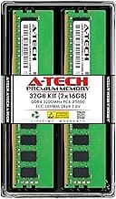 A-Tech Server 32GB Kit (2x16GB) DDR4 3200MHz PC4-25600 ECC UDIMM 2Rx8 Dual Rank 1.2V ECC Unbuffered DIMM 288-Pin Server & Workstation RAM Memory Upgrade Modules (A-Tech Enterprise Series)