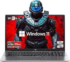 New Gaming Laptop, 2026 Laptop with AMD Ryzen 7 5700U (8C/16T, Up to 4.3GHz), 16GB DDR4 512GB NVMe SSD Laptop Computer, Up to 64GB, 15.6-inch FHD Display, WiFi 6