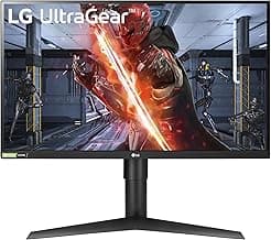 LG 27GL83A-B 27-Inch Ultragear QHD 2560 x 1440 IPS Gaming Monitor, 144Hz, 1ms (GtG), NVIDIA G-SYNC, AMD FreeSync, HDR10, HDMI, DisplayPort, Tilt/Height/Pivot Adjustable Stand, Black