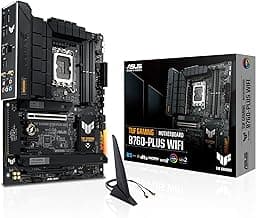 ASUS TUF GAMING B760-PLUS WIFI Intel B760 LGA 1700 ATX motherboard, Ready for 14th, 13th & 12th Gen Intel® Core CPU, 12+1+1 Stages, PCIe 5.0, 3x M.2, DDR5, 2.5G, USB 3.2 Type-C®, Thunderbolt 4™, USB4®