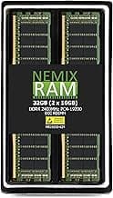 NEMIX RAM 32GB (2X16GB) DDR4 2400MHZ PC4-19200 2Rx4 1.2V CL17 288-PIN ECC RDIMM Registered Server Memory KIT