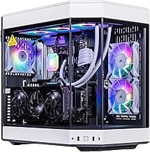 Velztorm White Praetix 3D Custom Built Y60 Gaming Desktop PC (GeForce RTX 5090 32GB (>4090), Liquid Cooled AMD Ryzen 7 9800X3D, 64GB DDR5, 2TB PCIe SSD, 1000W PSU, WiFi 7, Win 11 Pro)