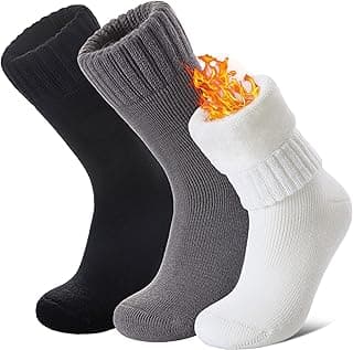 Women Men Thermal Socks Warm Winter Extra Thick Insulated Heated Ski Crew Boot Socks for Cold Weather