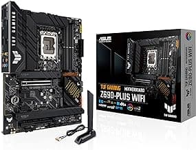ASUS TUF Gaming Z690-Plus WiFi LGA 1700(Intel12th Gen) ATX Gaming Motherboard(PCIe 5.0,DDR5,4xNVMe SSD,14+2 Power Stages,WiFi 6,2.5Gb LAN,Front USB 3.2 Gen 2 Type-C Ports,Thunderbolt 4)