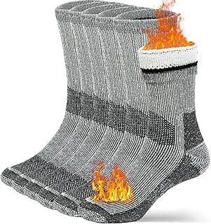 Wool Socks for Men & Women Merino Thermal Warm Cozy Winter Boot Sock
