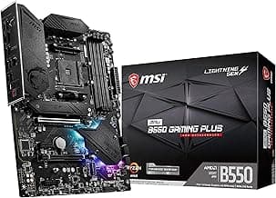 MSI MPG B550 GAMING PLUS Desktop Motherboard - AMD B550 Chipset - Socket AM4 - ATX