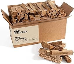 Old Potters Kiln Dried Pizza Oven Cooking Logs, Approx 12 lbs, Wood Logs for Pizza Ovens, Grills and Smokers, Solo Stove Mesa XL, Oak~ 6 Inch Mini Log, Product of USA (790 Cubic Inches)