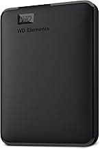 Western Digital WD 5TB Elements Portable External Hard Drive for Windows, USB 3.2 Gen 1/USB 3.0 for PC & Mac, Plug and Play Ready - WDBU6Y0050BBK-WESN
