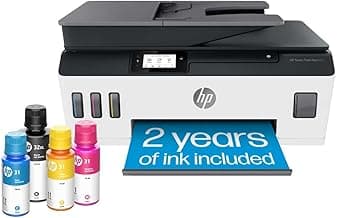 HP Smart Tank Plus 651 Wireless All-in-One Printer, Ink Tank Printer-for-Home Use, 2 Years of Ink Included Auto Document Feeder, Mobile Print, Scan, Copy, Fax, an EcoTank Alternative (7XV38A)