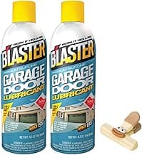 Blaster Silicone Garage Door Lubricant – 2 Pack Garage Door Lubricant Spray – Dry Lube Spray Can Gdl – PTFE Lubricant for Garage Door Lube – Pb Blaster Penetrating Oil Spray with Bag Clips