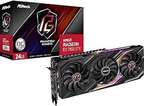 ASRock AMD Radeon RX 7900 XTX Phantom Gaming 24GB OC GDDR6 Graphics Card DisplayPort HDMI 384-Bit