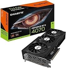 Gigabyte GeForce RTX 4070 WINDFORCE OC 12GB Graphics Card - 12GB DDRX6 21Gbps, PCI-E 4.0, DisplayPort 1.4, HDMI 2.1a, NVIDIA DLSS 3, Ada Lovelace Arch, GV-N4070WF3OC-12GD, Black, 930g