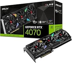 PNY GeForce RTX™ 4070 12GB XLR8 Gaming Verto Epic-X RGB™ Triple Fan Graphics Card DLSS 3