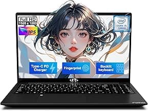 NIMO 15.6" FHD-IPS-Laptop, Intel i5-12450H 8 Cores 32GB RAM 1TB SSD (Beat i7-11800H, Up to 4.4 GHz) 100W Type-C Fingerprint Backlit Keyboard for Professionals & Students Office, Study & Travel